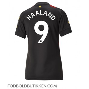 Manchester City Erling Haaland #9 Udebanetrøje Dame 2022-23 Kortærmet